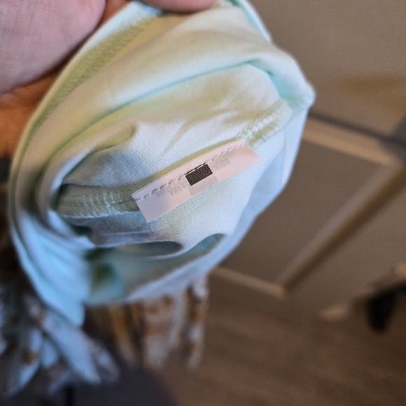 SOLDAbercrombie & Fitch Light Blue and Brown Midi Dress - Picture 8 of 8